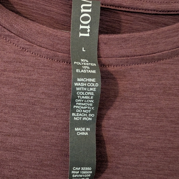 Vuori Large Women's Long Sleeve Top - dusty Light Purple - Picture 5 of 5